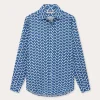 Men's Elephant Palace Blue Abaco Linen Shirt