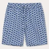 Men's Elephant Palace Blue Joulter Linen Shorts