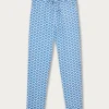 Men's Elephant Palace Blue Eleuthera Linen Trousers