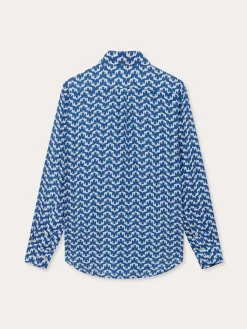 Men's Elephant Palace Blue Abaco Linen Shirt