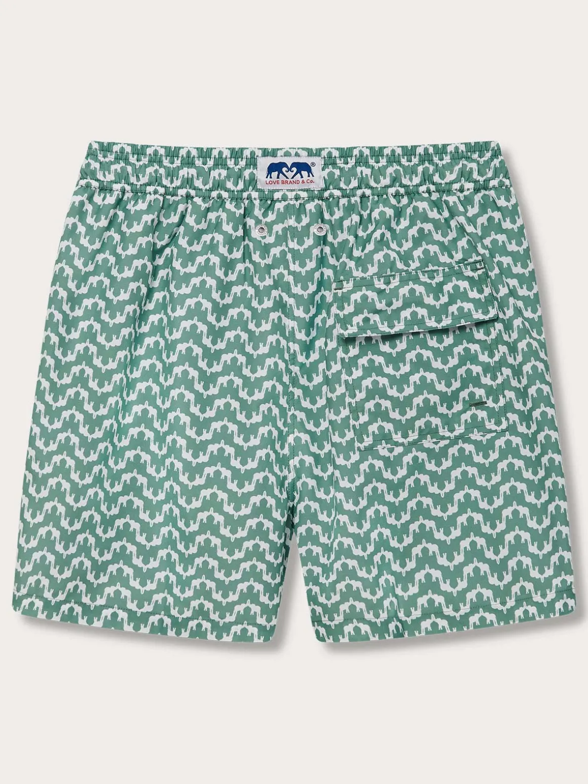 Men's Elephant Palace Green Staniel Swim Trunks
