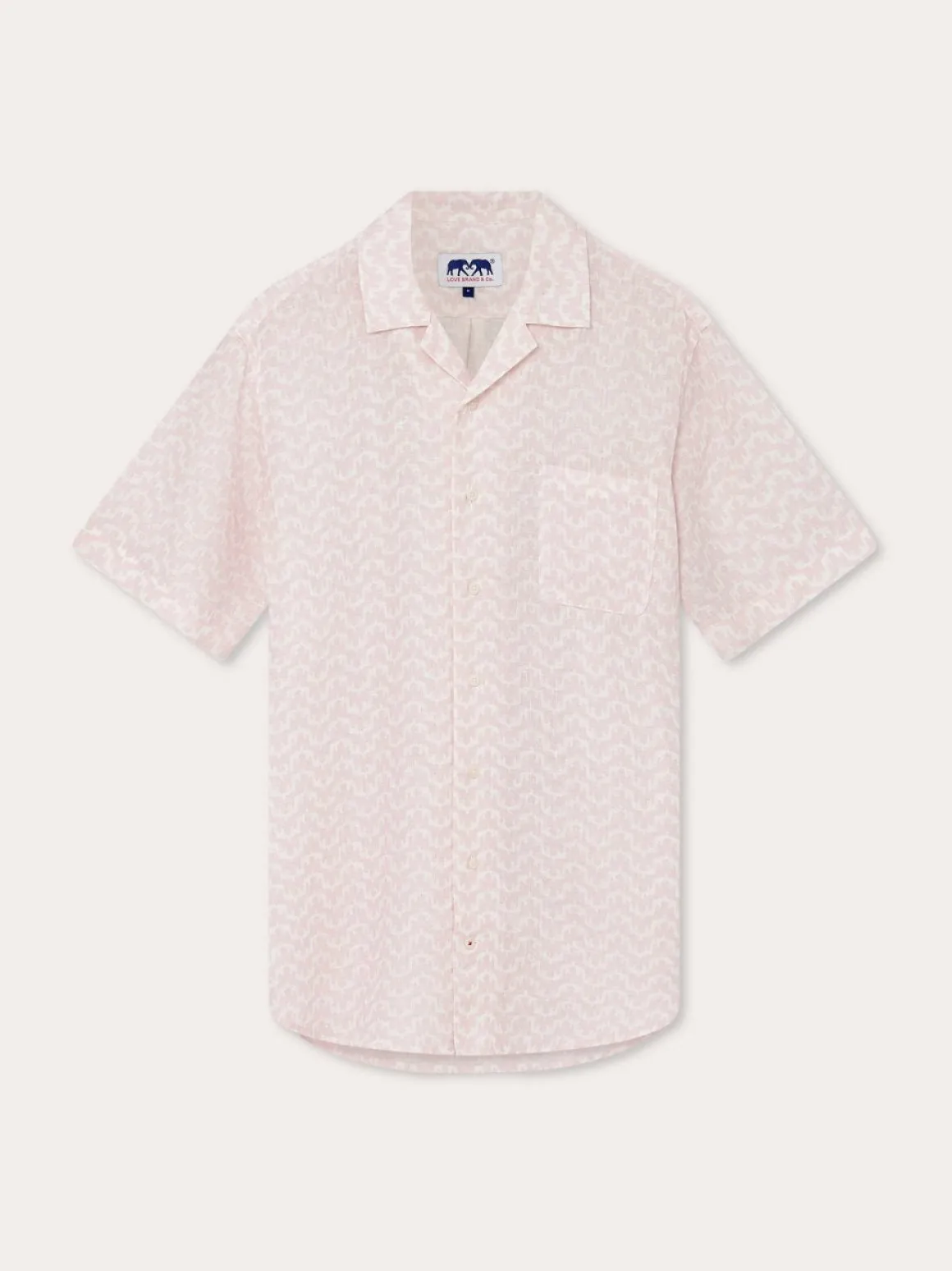 Men's Elephant Palace Pink Arawak Linen Shirt