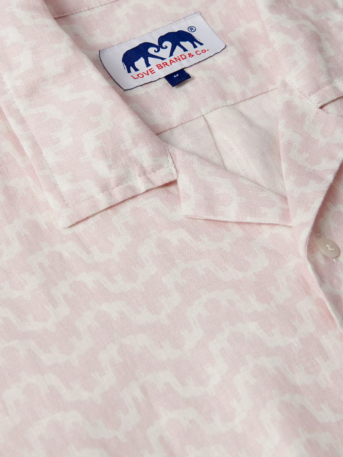 Men's Elephant Palace Pink Arawak Linen Shirt