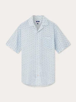 Men's Elephant Palace Sky Arawak Linen Shirt
