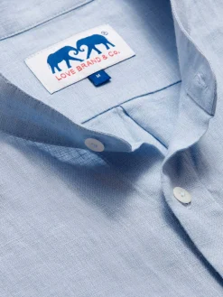 Men's Elephant Palace Sky Maycock Linen Shirt