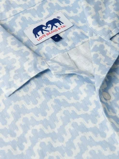 Men's Elephant Palace Sky Arawak Linen Shirt