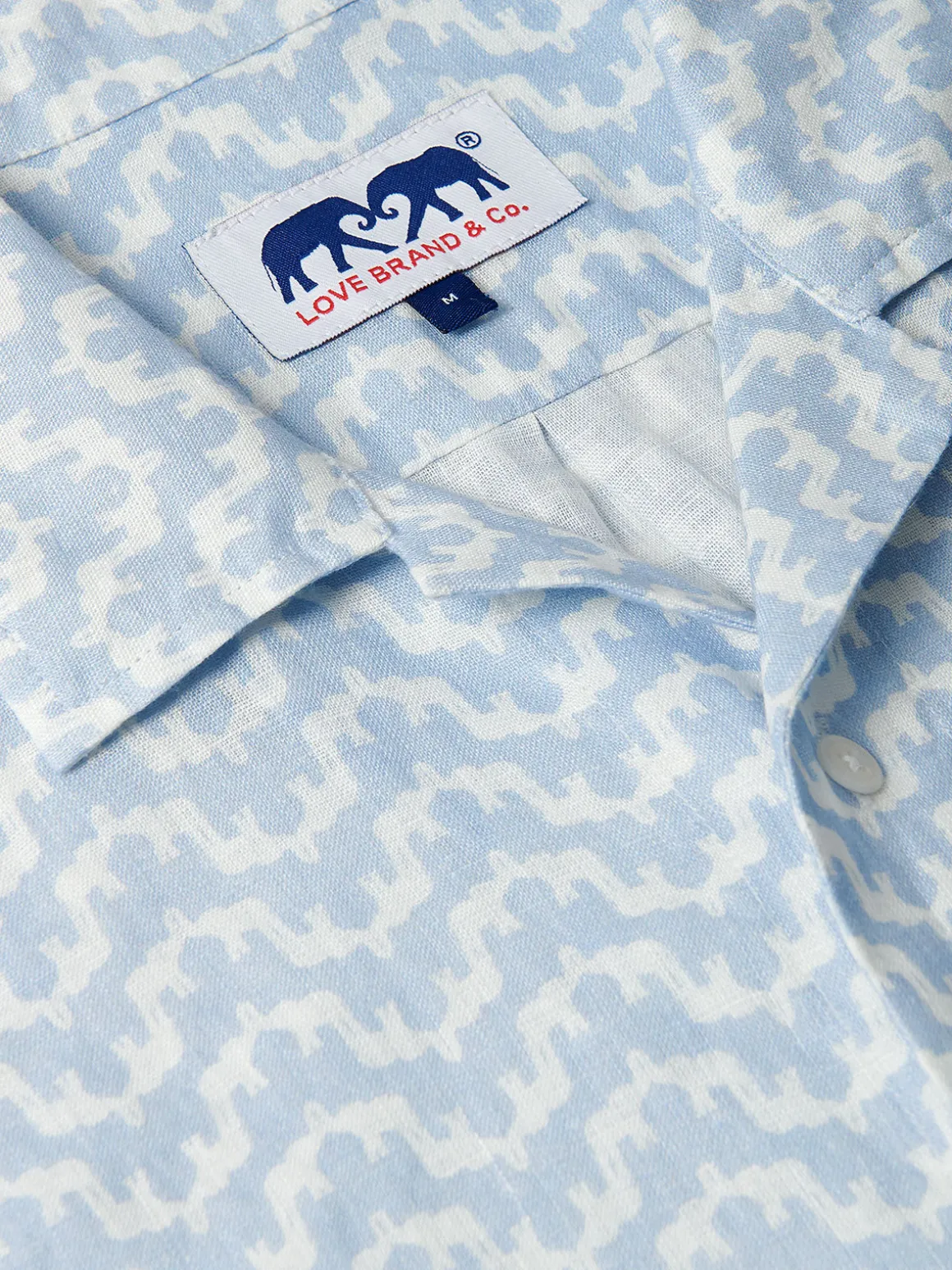 Men's Elephant Palace Sky Arawak Linen Shirt