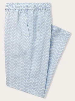 Men's Elephant Palace Sky Eleuthera Linen Trousers