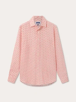 Men's Elephant Palace Strawberry Abaco Linen Shirt