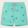 Men's Elephants Galore Embroidered Swim Shorts