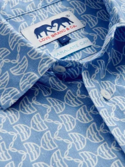 Men's Kissing Fish Abaco Linen Shirt