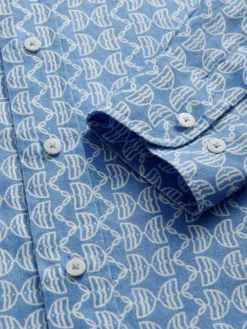 Men's Kissing Fish Abaco Linen Shirt
