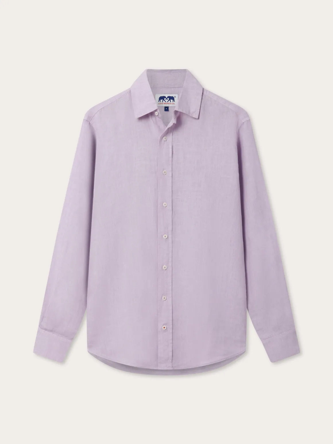 Men's Lilac Abaco Linen Shirt
