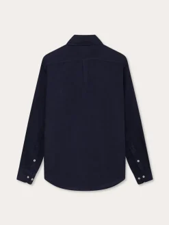 Men's Navy Blue Abaco Linen Shirt
