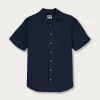 Men's Navy Blue Arawak Linen Shirt