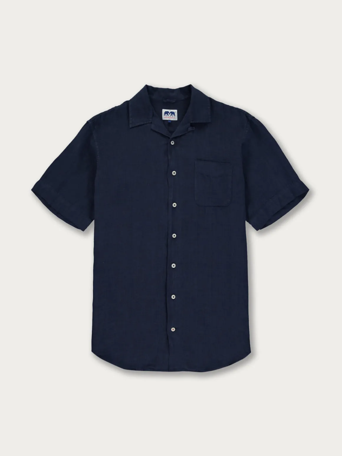 Men's Navy Blue Arawak Linen Shirt