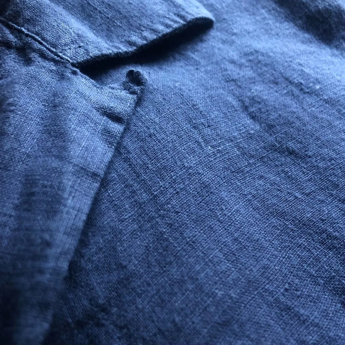 Men's Navy Blue Arawak Linen Shirt