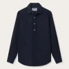 Men's Navy Blue Hoffman Linen Shirt