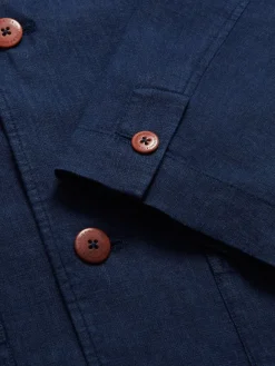 Men's Navy Blue Nassau Linen Jacket
