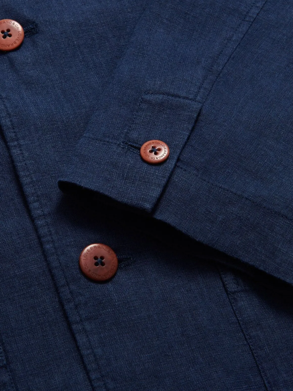 Men's Navy Blue Nassau Linen Jacket