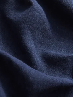 Men's Navy Blue Randall Linen Trousers