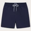 Men's Navy Blue Swim Trunks