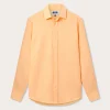Men's Orange Sorbet Abaco Linen Shirt