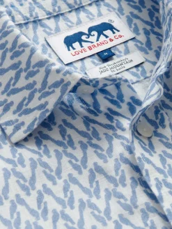 Men's Parrot Paradise Abaco Linen Shirt