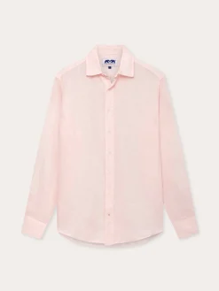 Men's Pastel Pink Abaco Linen Shirt