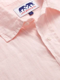 Men's Pastel Pink Abaco Linen Shirt