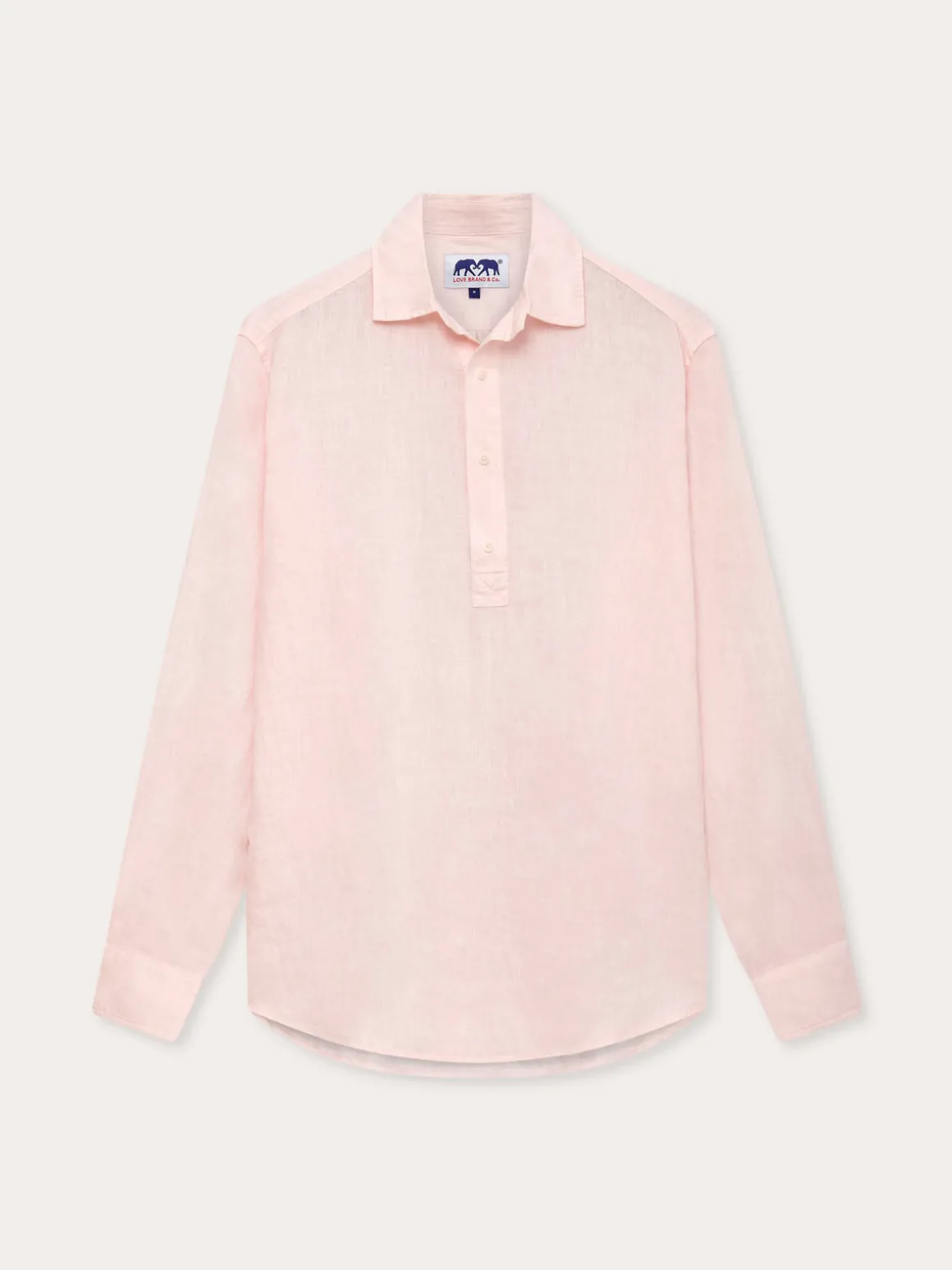 Men's Pastel Pink Hoffman Linen Shirt