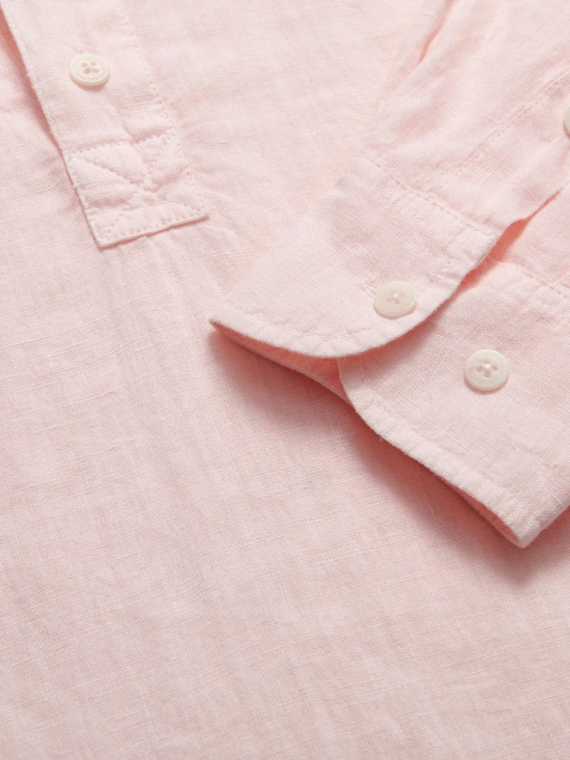 Men's Pastel Pink Hoffman Linen Shirt