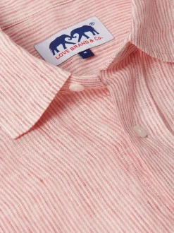 Men's Red Lines Abaco Linen Shirt
