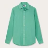 Men's Riviera Green Abaco Linen Shirt