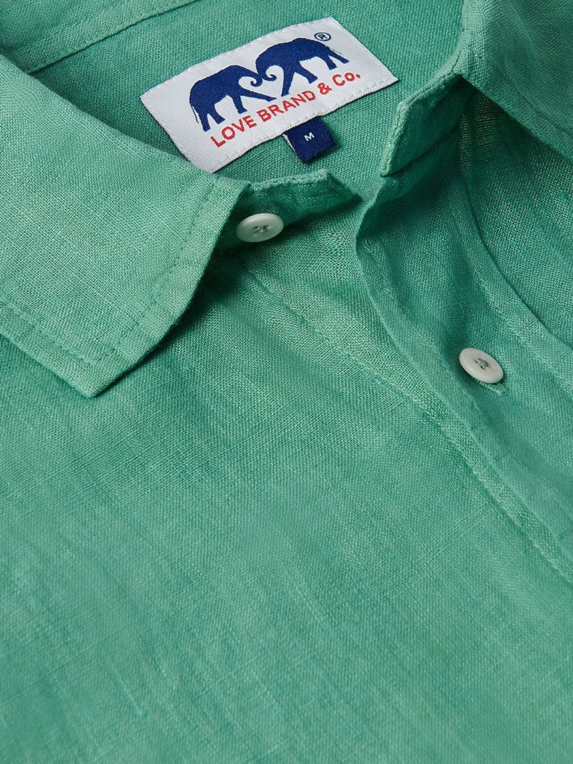 Men's Riviera Green Abaco Linen Shirt