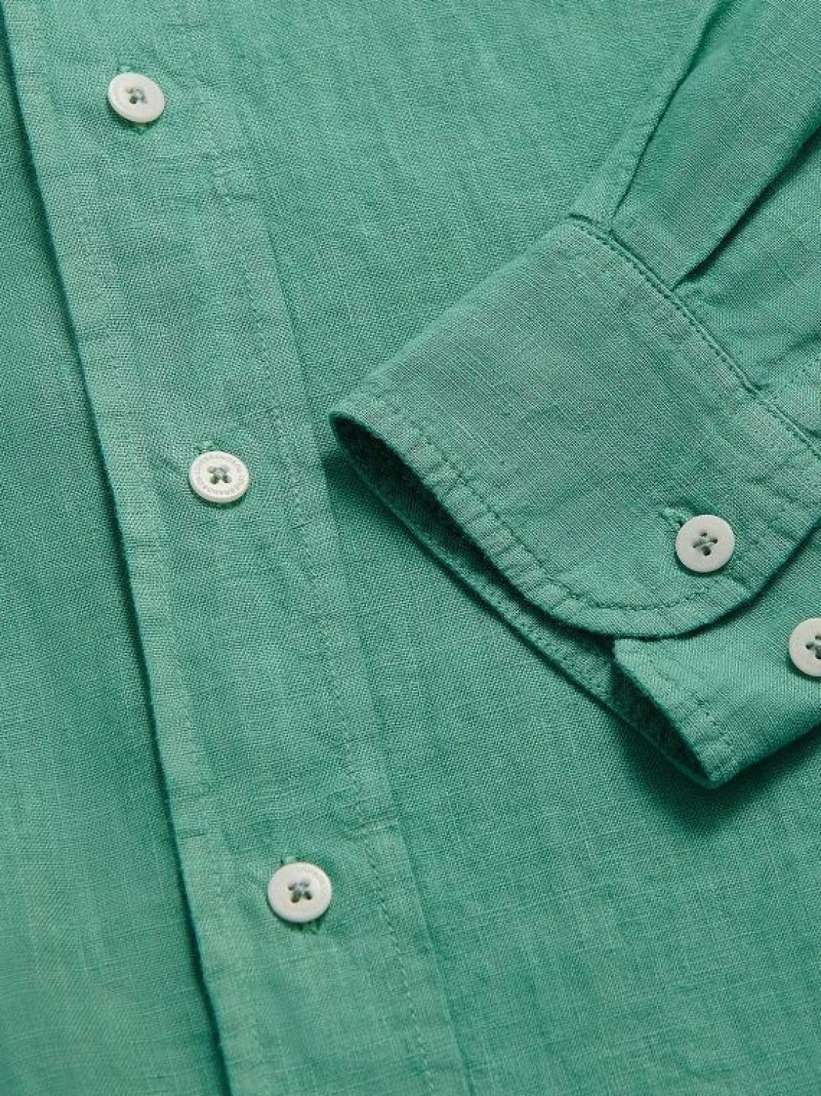 Men's Riviera Green Abaco Linen Shirt