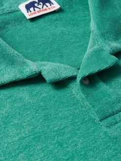 Men's Riviera Green Powell Terry Polo Shirt
