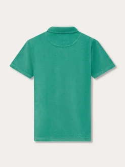 Men's Riviera Green Powell Terry Polo Shirt