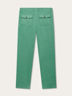 Men's Riviera Green Randall Linen Trousers