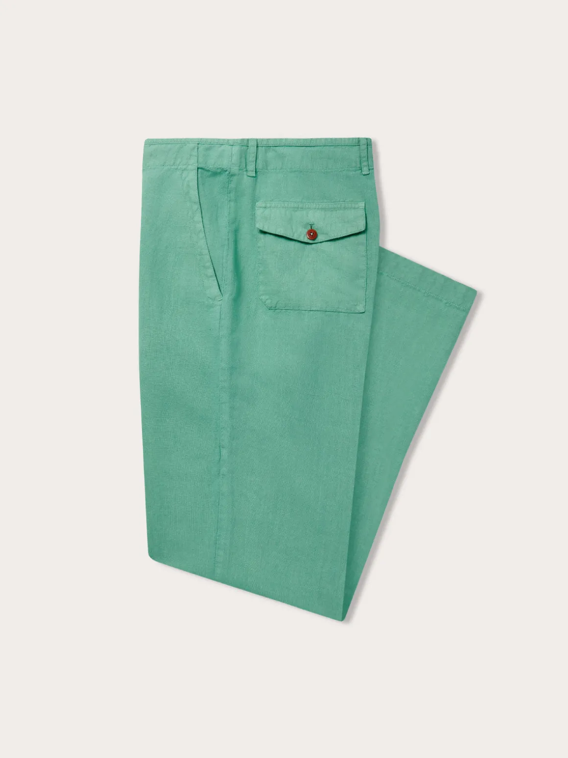 Men's Riviera Green Randall Linen Trousers