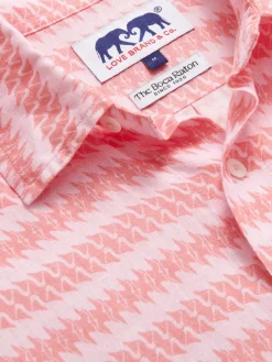 Men's Roseate Spoonbill Abaco Linen Shirt