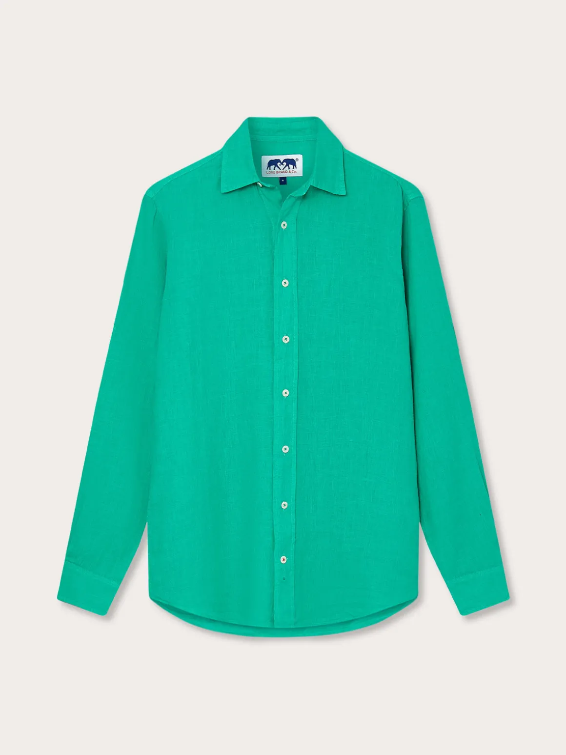 Men's Sicilian Green Abaco Linen Shirt
