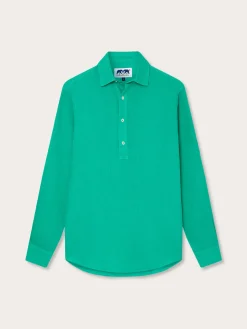 Men's Sicilian Green Hoffman Linen Shirt