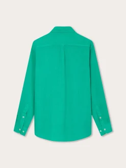 Men's Sicilian Green Hoffman Linen Shirt