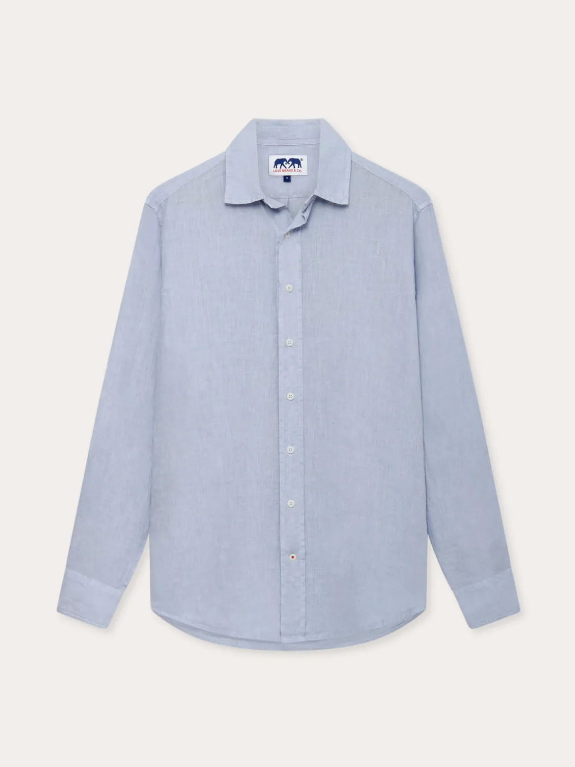 Men's Sky Blue Abaco Linen Shirt