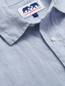 Men's Sky Blue Abaco Linen Shirt