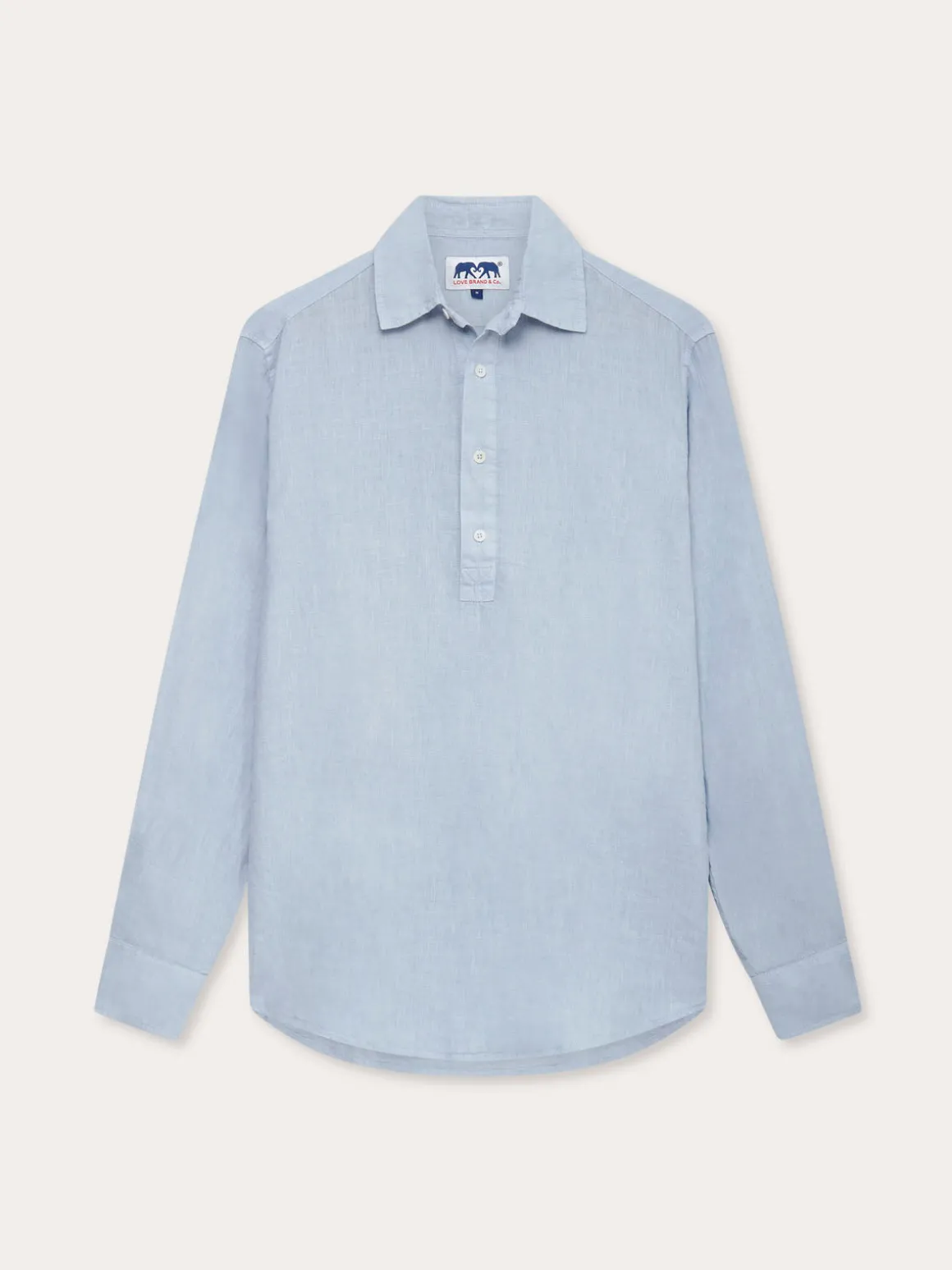 Men's Sky Blue Hoffman Linen Shirt