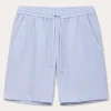 Men's Sky Blue Joulter Linen Shorts