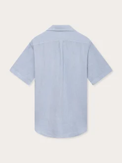 Men's Sky Blue Manjack Linen Shirt