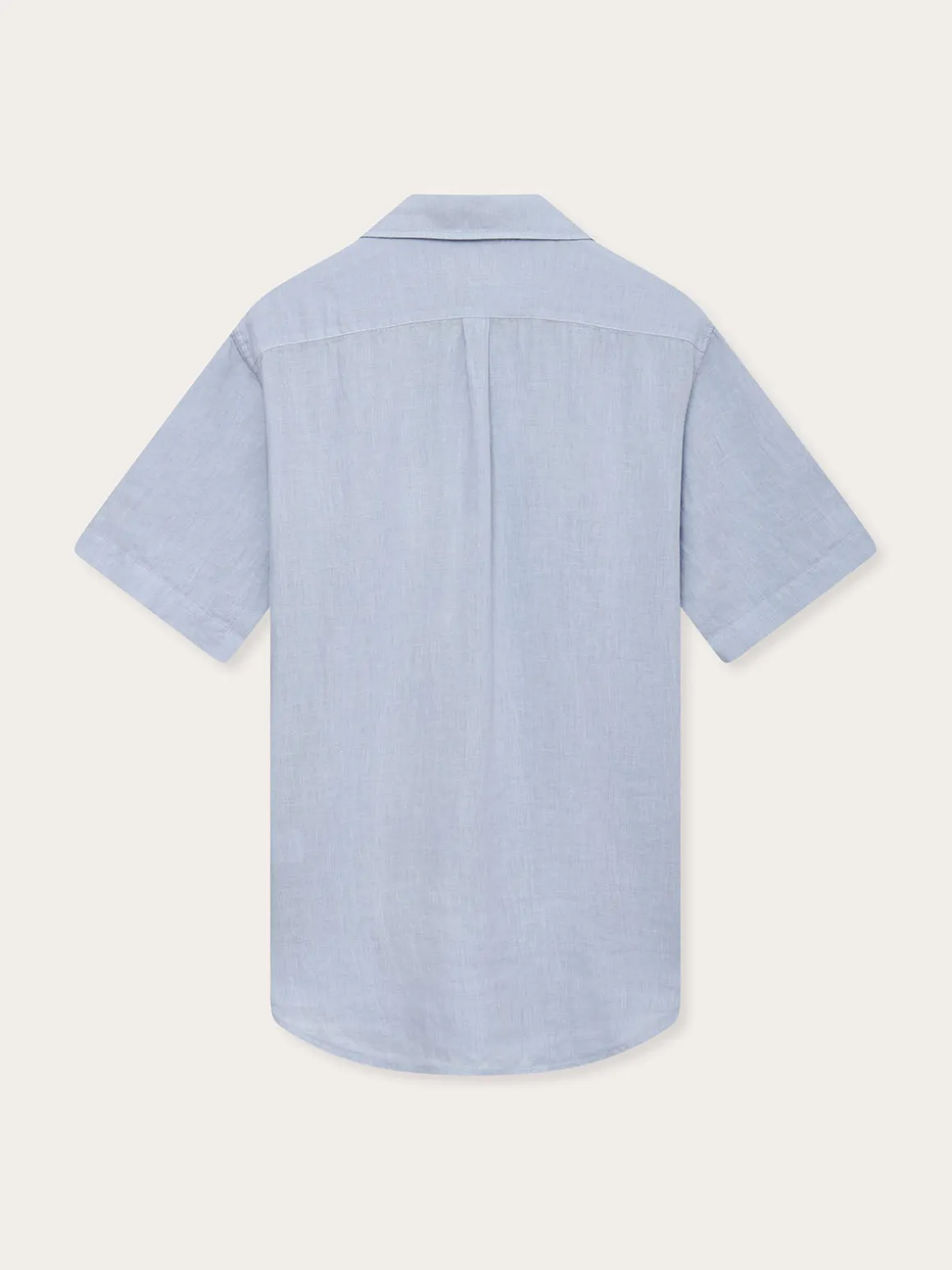 Men's Sky Blue Manjack Linen Shirt